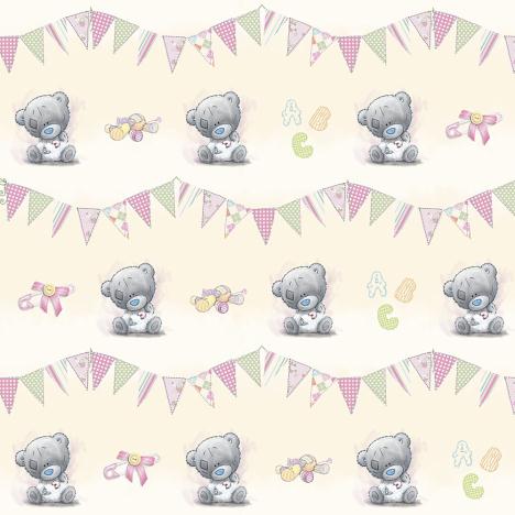 Baby Girl Me to You Bear Gift Wrap & Tags Set £0.60